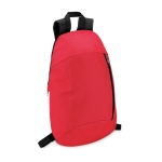 Sacs à dos de sport personnalisés économiques en polyester Slim couleur rouge deuxième vue