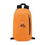 Sacs à dos de sport personnalisés économiques en polyester Slim couleur orange vue principale