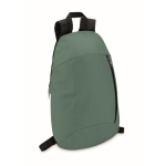 Sacs à dos de sport personnalisés économiques en polyester Slim couleur vert foncé deuxième vue