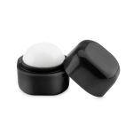 Boule de baume à lèvres publicitaire dans une boîte FPS 15 LipCube couleur noir