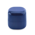 Boule de baume à lèvres publicitaire dans une boîte FPS 15 LipCube couleur bleu deuxième vue