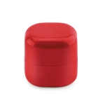 Boule de baume à lèvres publicitaire dans une boîte FPS 15 LipCube couleur rouge deuxième vue