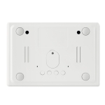 Réveil avec chargeur de téléphone portable sans fil Morning couleur blanc cinquième vue