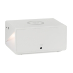 Réveil avec chargeur de téléphone portable sans fil Morning couleur blanc septième vue