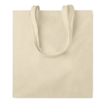 Tote bag personnalisable avec poignées renforcées 140 g/m2 Eco Max couleur beige deuxième vue