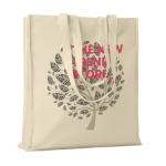 Tote bag personnalisable avec poignées renforcées 140 g/m2 Eco Max couleur beige vue principale