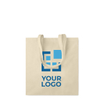 Tote bag personnalisable avec poignées renforcées 140 g/m2 Eco Max vue avec zone d'impression