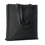 Sac en coton avec longues poignées renforcées 140 g/m2 Eco Max Colour couleur noir
