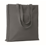 Sac en coton avec longues poignées renforcées 140 g/m2 Eco Max Colour couleur gris foncé