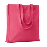 Sac en coton avec longues poignées renforcées 140 g/m2 Eco Max Colour couleur fuchsia