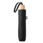 Parapluie pliant pour les entreprises avec sangle Ø99 Recycle Fold couleur noir deuxième vue