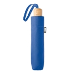 Parapluie pliant pour les entreprises avec sangle Ø99 Recycle Fold couleur bleu roi deuxième vue