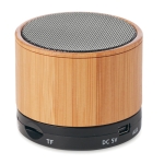 Enceinte Bluetooth personnalisée en bois de style classique Natura couleur noir deuxième vue