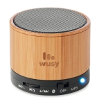 Enceinte Bluetooth personnalisée en bois de style classique Natura couleur noir deuxième vue principale