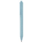 Stylo écologiques personnalisés avec encre bleue Ecologic Style couleur bleu deuxième vue