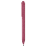 Stylo écologiques personnalisés avec encre bleue Ecologic Style couleur rouge deuxième vue