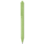 Stylo écologiques personnalisés avec encre bleue Ecologic Style couleur vert deuxième vue