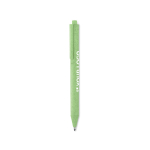Stylo écologiques personnalisés avec encre bleue Ecologic Style couleur vert vue avec zone d'impression
