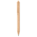 Stylo écologiques personnalisés avec encre bleue Ecologic Style couleur orange deuxième vue