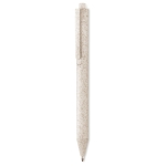 Stylo écologiques personnalisés avec encre bleue Ecologic Style couleur beige deuxième vue