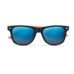 Lunettes de soleil sérigraphiées avec branches en bambou BeachWood couleur bleu