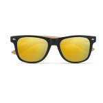 Lunettes de soleil sérigraphiées avec branches en bambou BeachWood couleur jaune