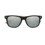 Lunettes de soleil sérigraphiées avec branches en bambou BeachWood couleur argenté brillant