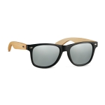 Lunettes de soleil sérigraphiées avec branches en bambou BeachWood couleur argenté brillant deuxième vue