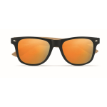 Lunettes de soleil sérigraphiées avec branches en bambou