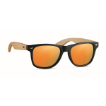 Lunettes de soleil sérigraphiées avec branches en bambou deuxième vue