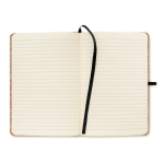 Carnet en liège pour gravure A5 avec pages lignées Natura Plus couleur noir troisième vue
