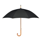 Parapluie personnalisé classique en RPET Ø107 Reciclo Essence couleur noir