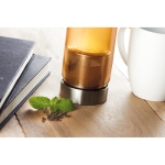 Bouteille publicitaire en verre infuseur avec étui 500 ml TeaBreak couleur noir deuxième vue d'ambiance