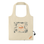 Sac pliable personnalisé en coton 105 g/m2 Strawberry Cotton couleur beige deuxième vue principale