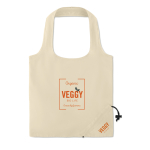Sac pliable personnalisé en coton 105 g/m2 Strawberry Cotton couleur beige troisième vue principale