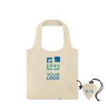 Sac pliable personnalisé en coton 105 g/m2 Strawberry Cotton vue avec zone d'impression
