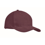 Casquette sérigraphiée de haute qualité en coton épais Cottonstyle couleur bordeaux