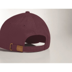 Casquette sérigraphiée de haute qualité en coton épais Cottonstyle couleur bordeaux deuxième vue photographique