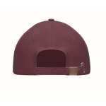 Casquette sérigraphiée de haute qualité en coton épais Cottonstyle couleur bordeaux troisième vue