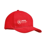 Casquette sérigraphiée de haute qualité en coton épais Cottonstyle couleur rouge vue principale
