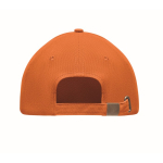 Casquette sérigraphiée de haute qualité en coton épais Cottonstyle couleur orange troisième vue