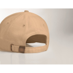 Casquette sérigraphiée de haute qualité en coton épais Cottonstyle couleur beige deuxième vue photographique