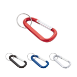 Porte-clés personnalisés pas cher en alu avec style mousqueton Aluclip diverses couleurs