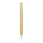 Stylo personnalisés avec finition en métal tactile bleu Encre Metalic couleur doré première vue