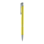 Stylos gravés en aluminium couleur avec encre noire Aster Arrow couleur jaune