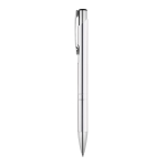 Stylos gravés en aluminium couleur avec encre noire Aster Arrow couleur argenté