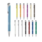 Stylos gravés en aluminium couleur avec encre noire Aster Arrow diverses couleurs