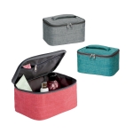 Grand vanity case à poignée matelassée et intérieur doublé Vogue diverses couleurs
