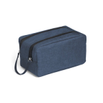 Trousse de toilette personnalisée à double fermeture éclair Urbanstyle couleur bleu