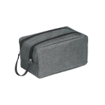 Trousse de toilette personnalisée à double fermeture éclair Urbanstyle couleur gris
